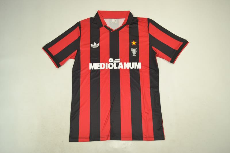 AAA Quality AC Milan 90/91 Home Soccer Jersey